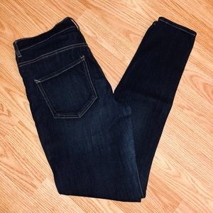 High Rise Dark Wash Jean Leggings